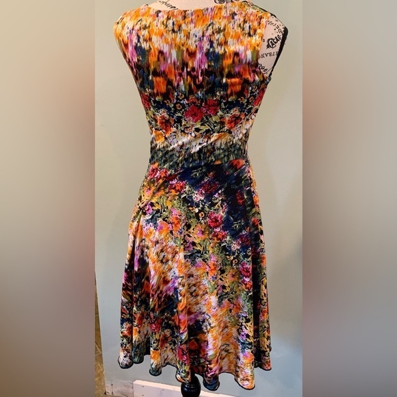 Colorful Print Sleeveless Boatneck Cynthia Rowley Dress Women’s Size 4 - Picture 2 of 6